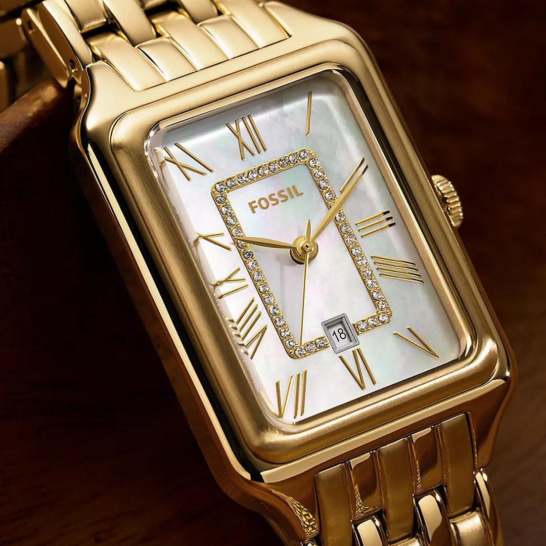 Fossil Raquel White Mother of Pearl Dial Ladies Watch | ES5304 