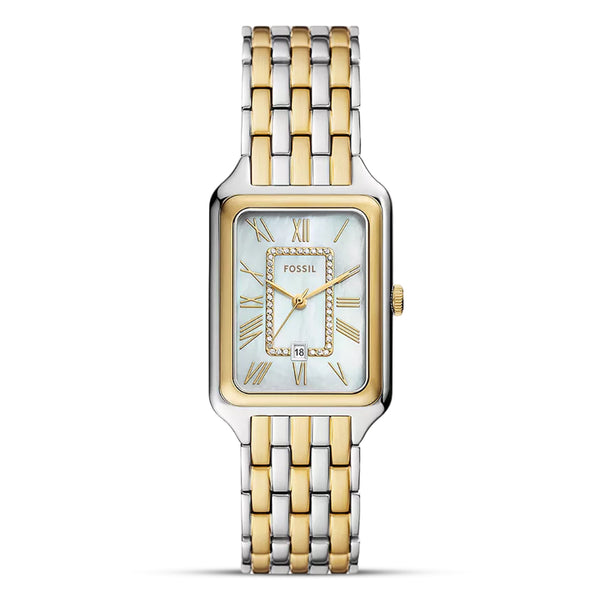 Fossil Raquel Two Tone Pearl White Ladies Watch | ES5305