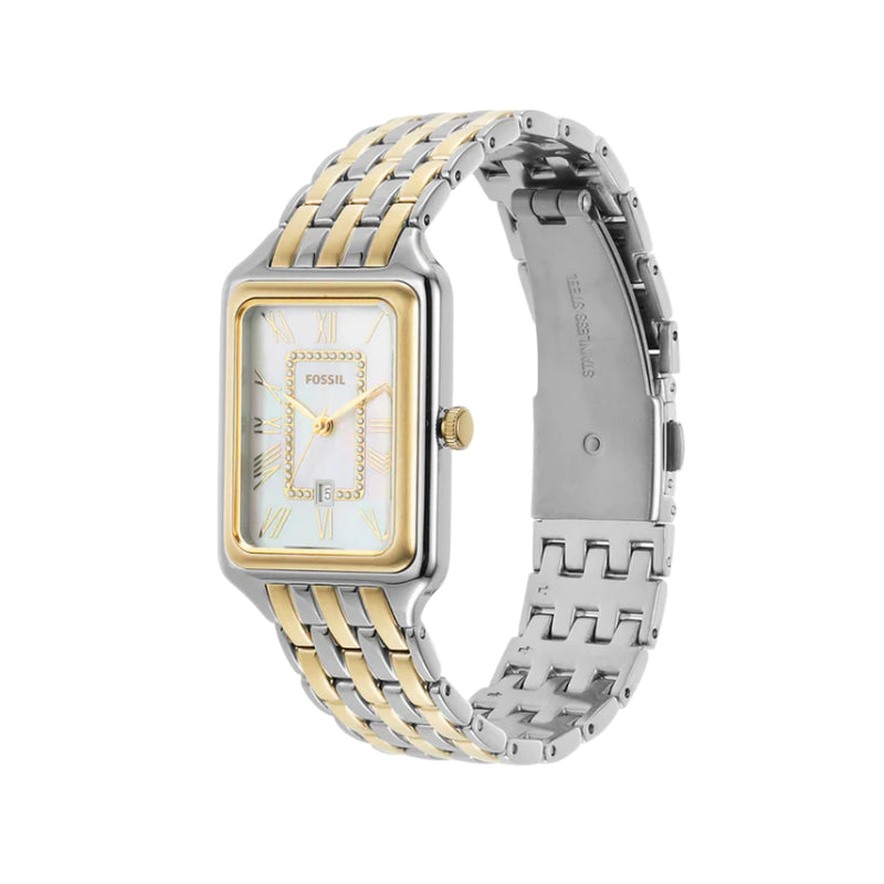 Fossil Raquel Two Tone Pearl White Ladies Watch | ES5305