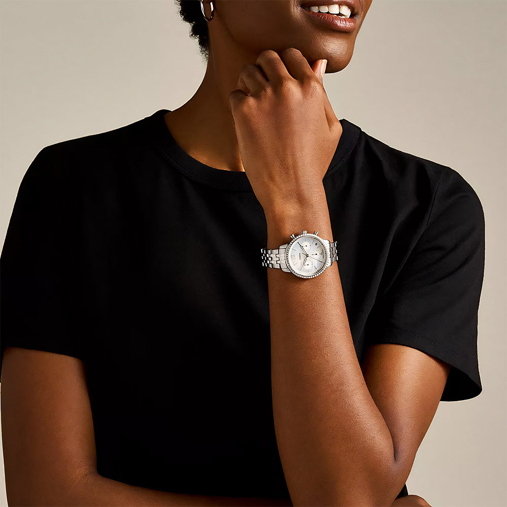 Fossil Neutra Silver Dial Ladies Watch ES5357