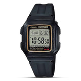 CASIO YOUTH DIGITAL BLACK RESIN STRAP MEN'S WATCH | F-201WA-9ADF