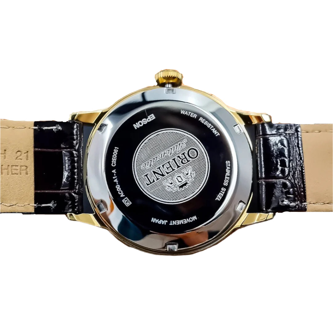 Orient Bambino II Automatic Gold Tone White Dial Men’s Watch | TAC00007W0