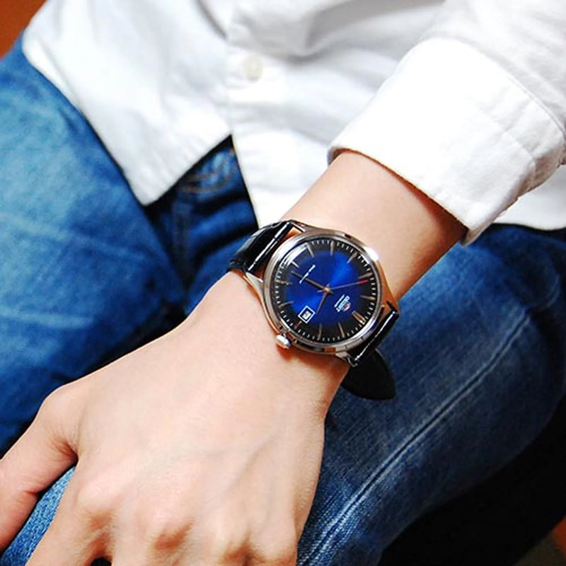 Orient 'Bambino Version IV' Japanese Blue Dial Automatic Watch| FAC08004D0