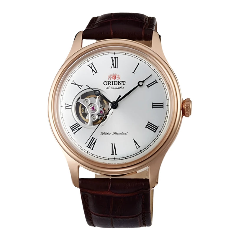 Orient Classic "Open Heart" Automatic Leather Strap Watch | FAG00001S