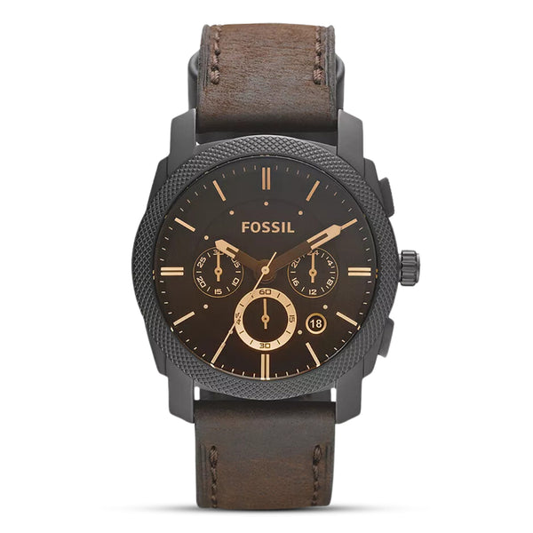 Fossil Mid-Size Chronograph Brown Leather Men's Watch| FS4656