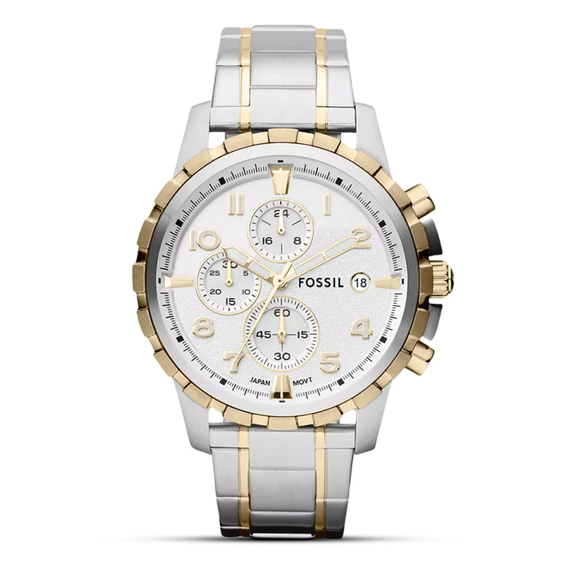 Fossil Dean Chronograph Two-Tone Stainless Steel Men's Watch| FS4795