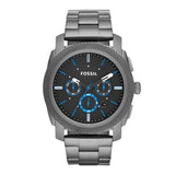 Fossil Machine Chronograph Smoke Stainless Steel Men's Watch | FS4931