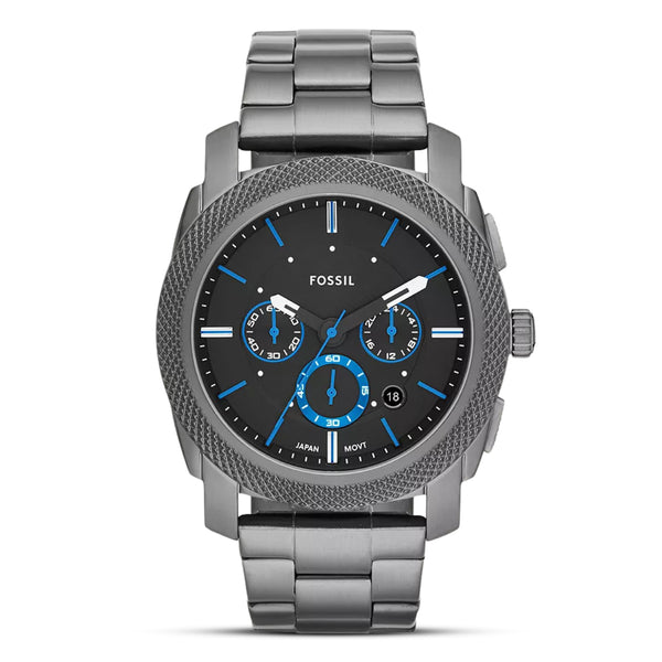 Fossil Machine Chronograph Smoke Stainless Steel Men's Watch | FS4931