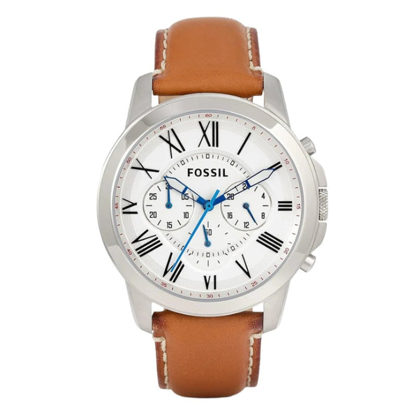 Fossil Grant Chronograph White Dial Men's Watch | FS5060