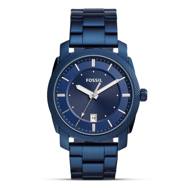 Fossil Machine Blue Dial With Date Men's Watch | FS5231