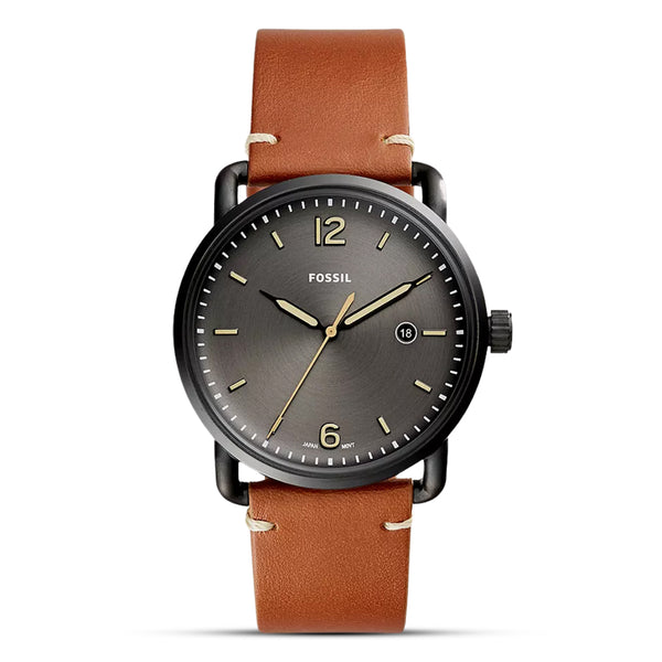 fossil The Commuter Three-Hand Date Luggage Leather Watch| FS5276