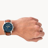 Fossil Townsman Chronograph Luggage Leather Men's Watch| FS5279