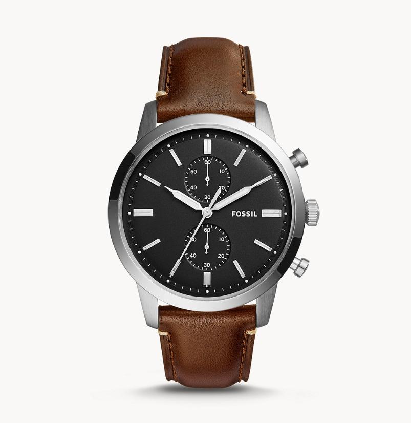 Fossil Townsman 44mm Chronograph Brown Watch FS5280