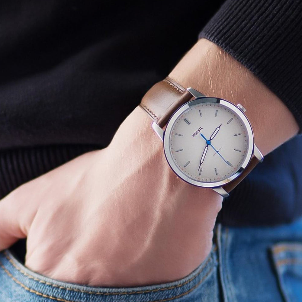 Fossil Minimalist Cream Dial Men s Men s Watch FS5306