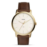 Fossil Minimalist Slim Cream Dial Men's Watch | FS5397