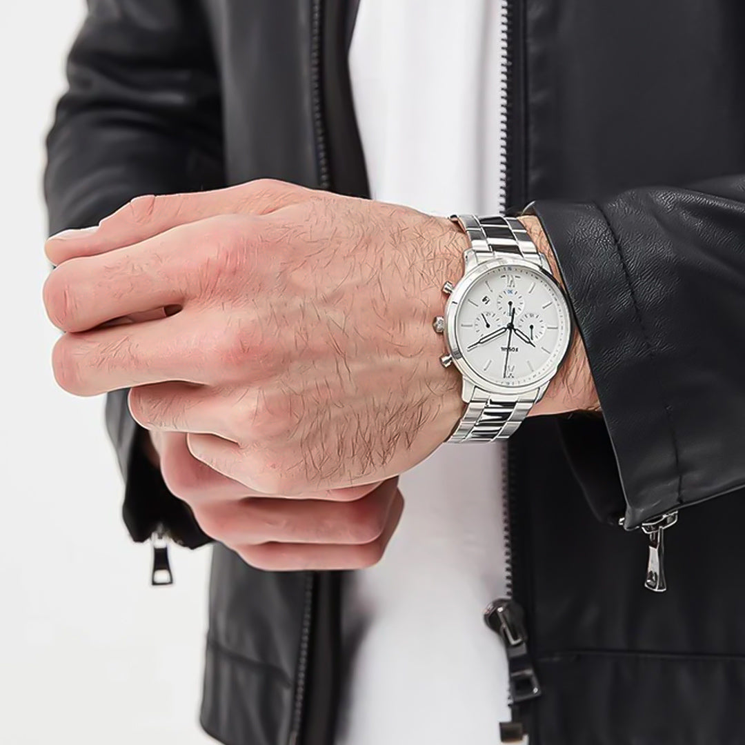 Fossil Neutra Chronograph White Dial Men's Watch | FS5433