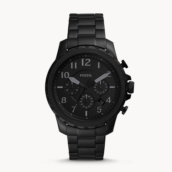 Fossil Bowman Chronograph Black Stainless Steel Watch FS5603