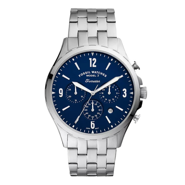 Fossil Forrester Chronograph Blue Dial Men's Watch | FS5605