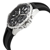 Fossil Garrett Chronograph Black Silicon Strap Watch | FS5624