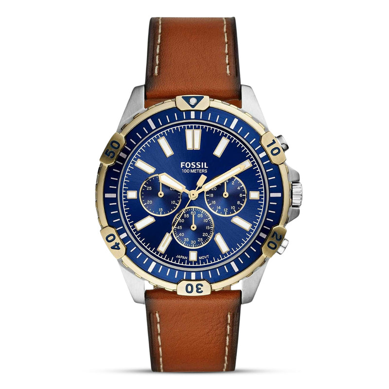 Fossil Garrett Chronograph Blue Dial Men's Watch| FS5625