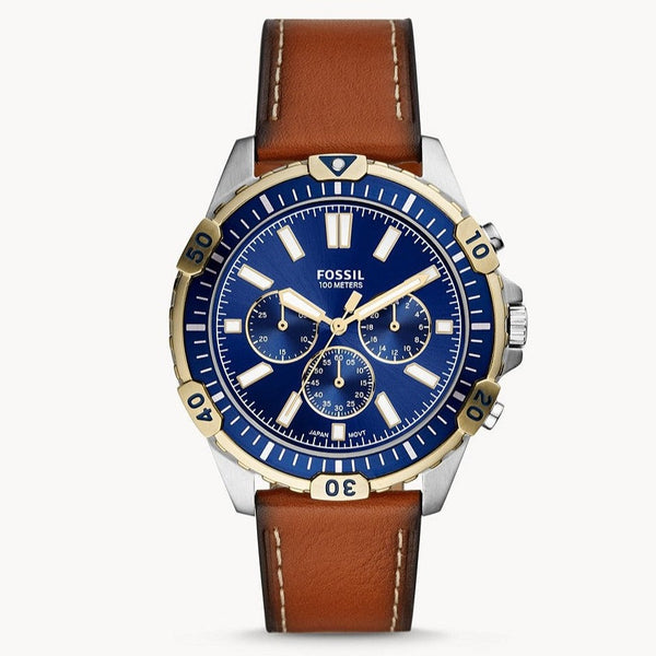 Fossil Garrett Chronograph Blue Dial Men's Watch| FS5625