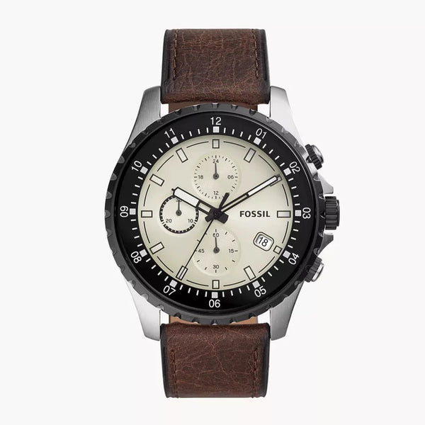 Fossil Dillinger Chronograph Brown Leather Men's Watch| FS5674