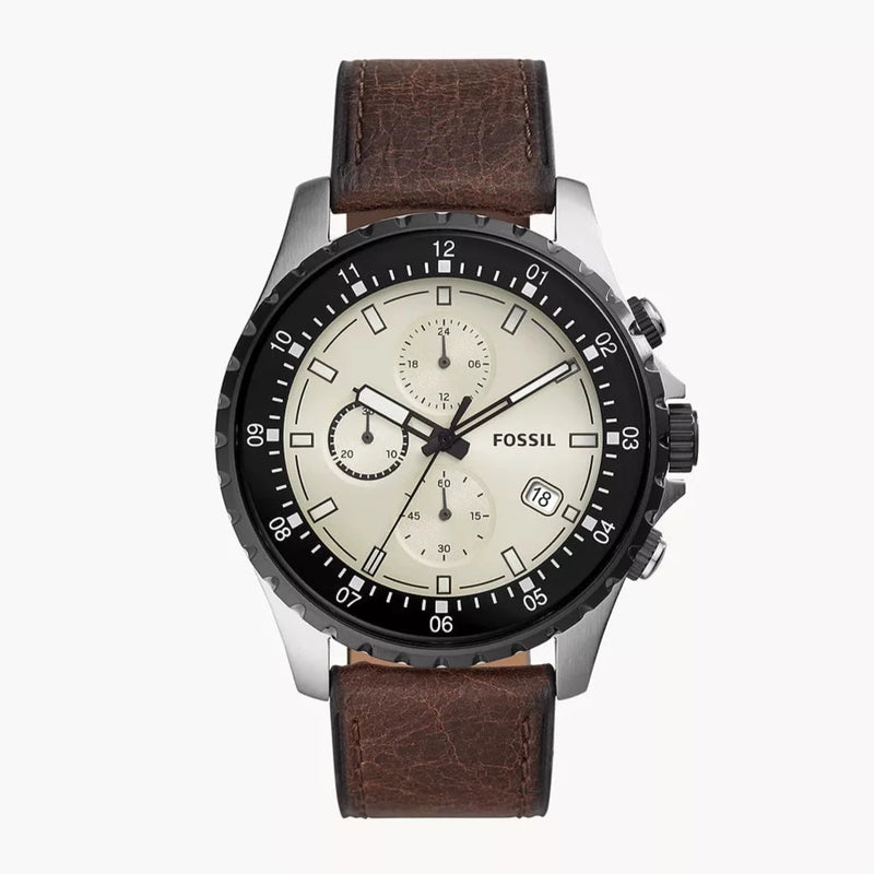 Fossil Dillinger Chronograph Brown Leather Watch FS5674