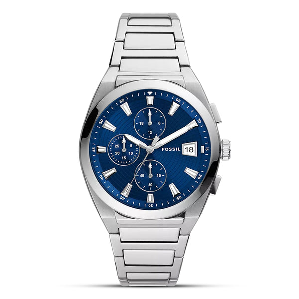 Fossil Everett Chronograph Blue Dial Men's Watch| FS5795