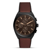 Fossil Everett Chronograph Brown LiteHide™ Men's Watch | FS5798