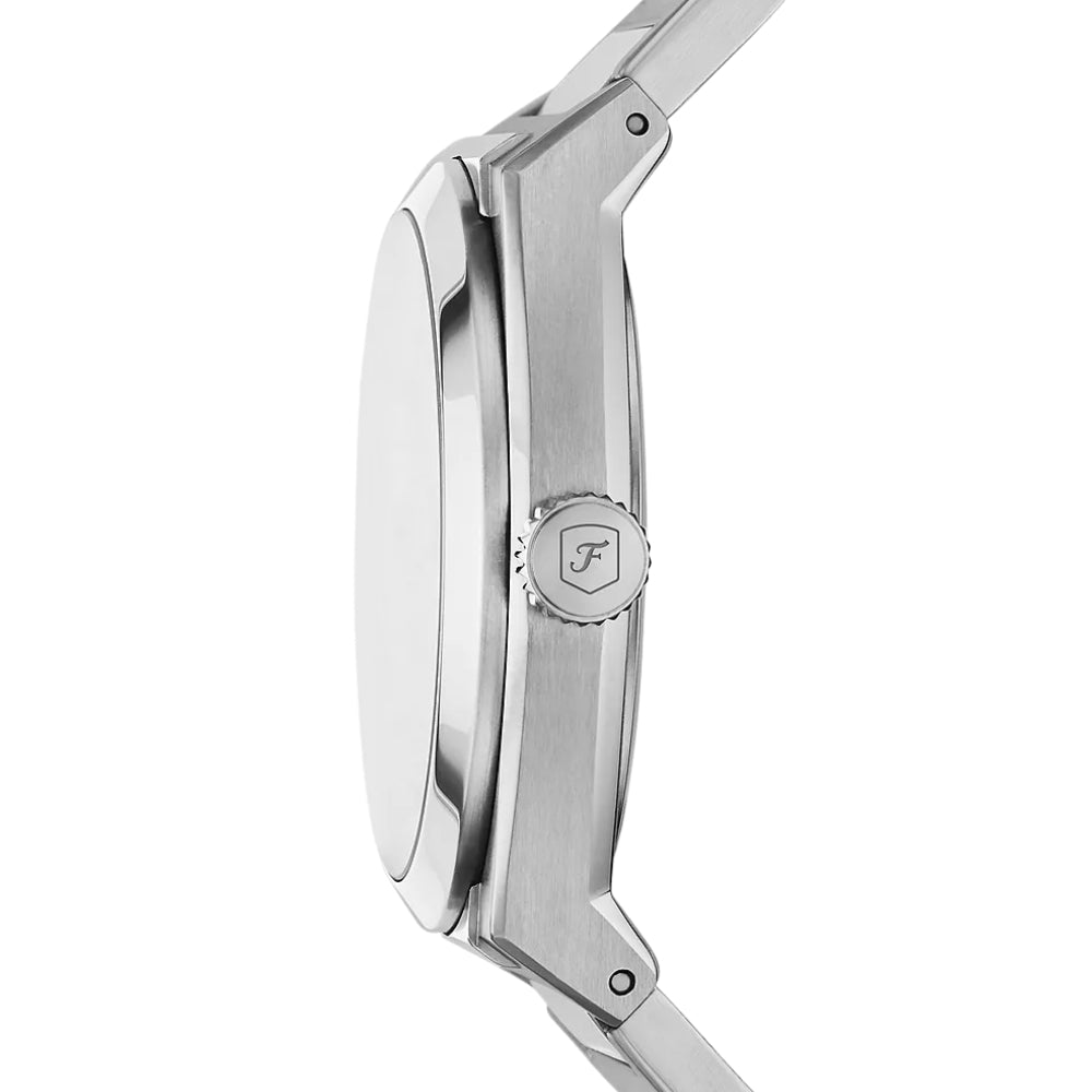 Fossil Everett Silver Tone Black Dial Men's Watch | FS5821