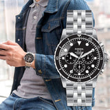 Fossil FB-01 Chronograph Black Dial Men's Watch | FS5837