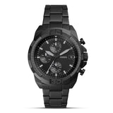 Fossil Bronson Chronograph Black Stainless Steel Watch FS5853