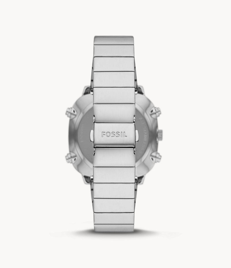 Fossil Men's Retro analogue-Digital Stainless Steel Watch FS5890