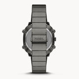 Fossil Retro Digital Smoke Stainless Steel Men's Watch| FS5892