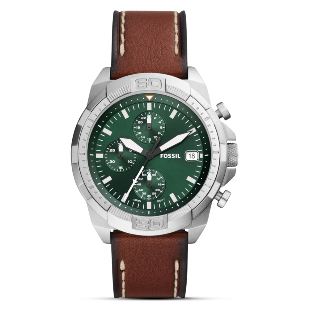 Fossil Bronson Chronograph Green Dial Men's Watch | FS5898
