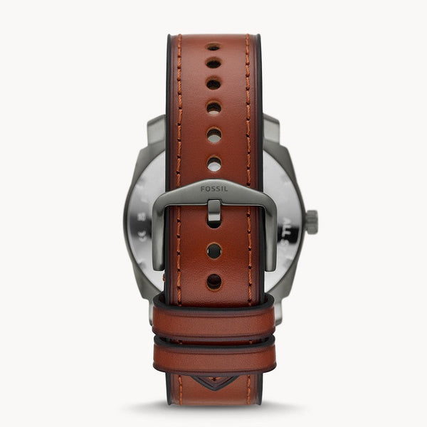 Fossil Machine 3-Hand Date Eco Brown Leather Men's Watch| FS5900