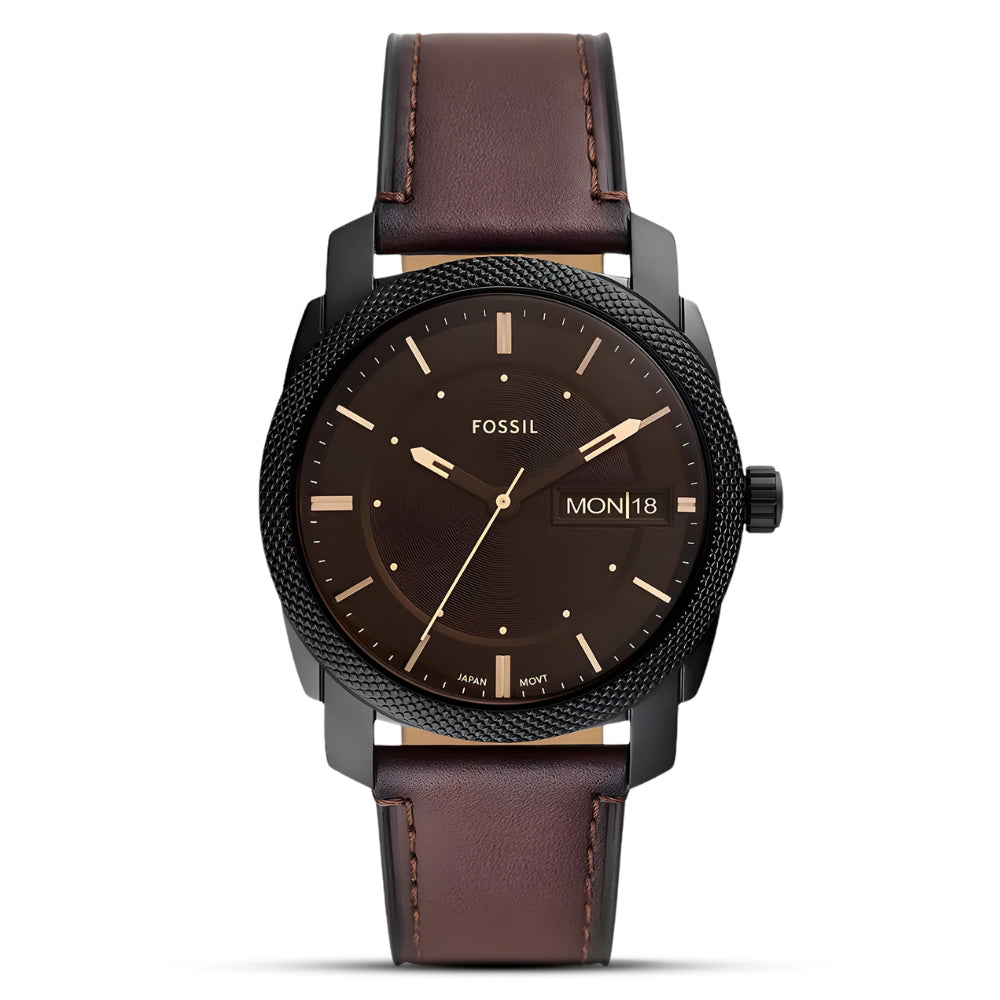 Fossil Machine Three-Hand Date Brown Dial Men's Watch FS5901