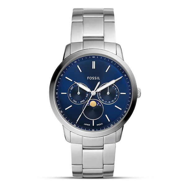 Fossil Neutra Moonphase Blue Dial Multifunction Men's Watch | FS5907