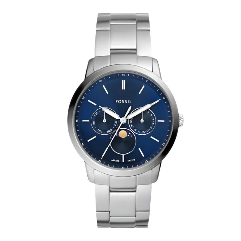 Fossil Neutra Moonphase Blue Dial Multifunction Men's Watch | FS5907