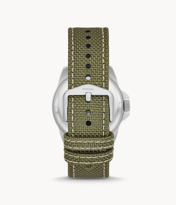 Fossil Bronson Olive Nylon Watch FS5918