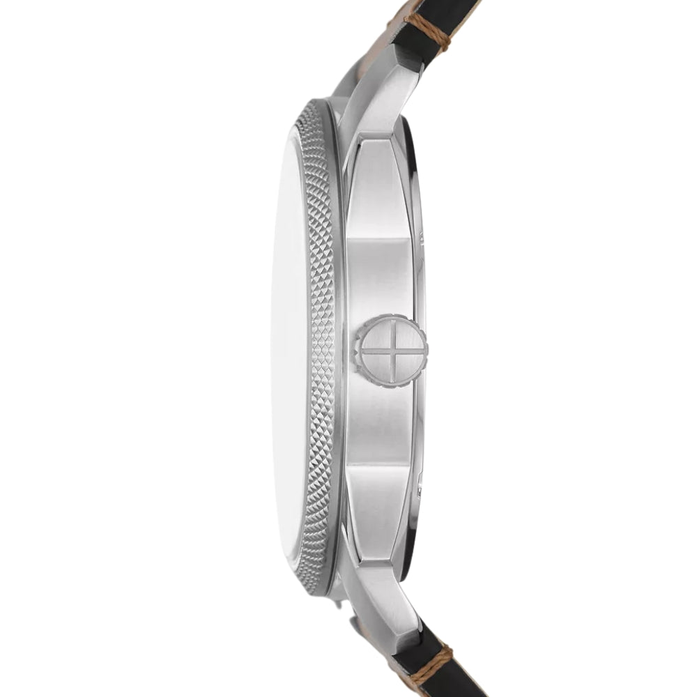 Fossil Machine Tan LiteHide Leather Blue Dial Men's Watch FS5920