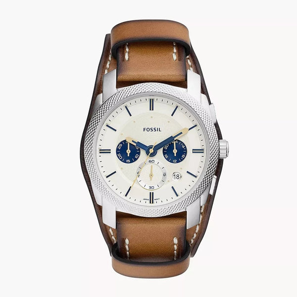 Fossil Machine Chronograph Tan Eco Leather Watch FS5922