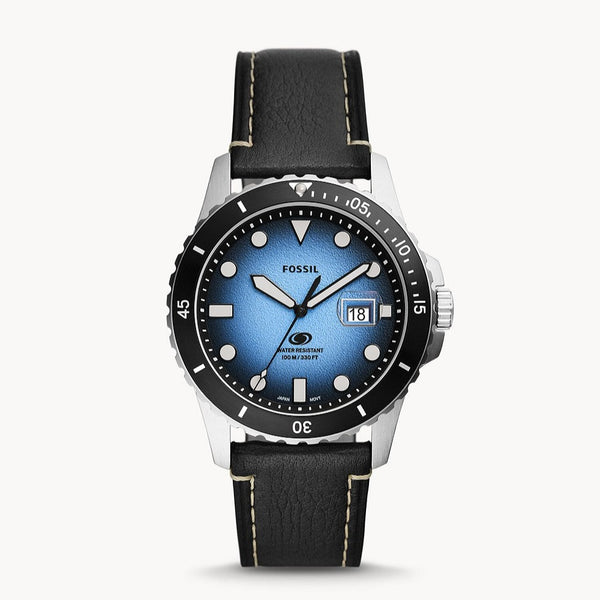 Fossil Blue Dive LiteHide™ Leather Watch FS5960