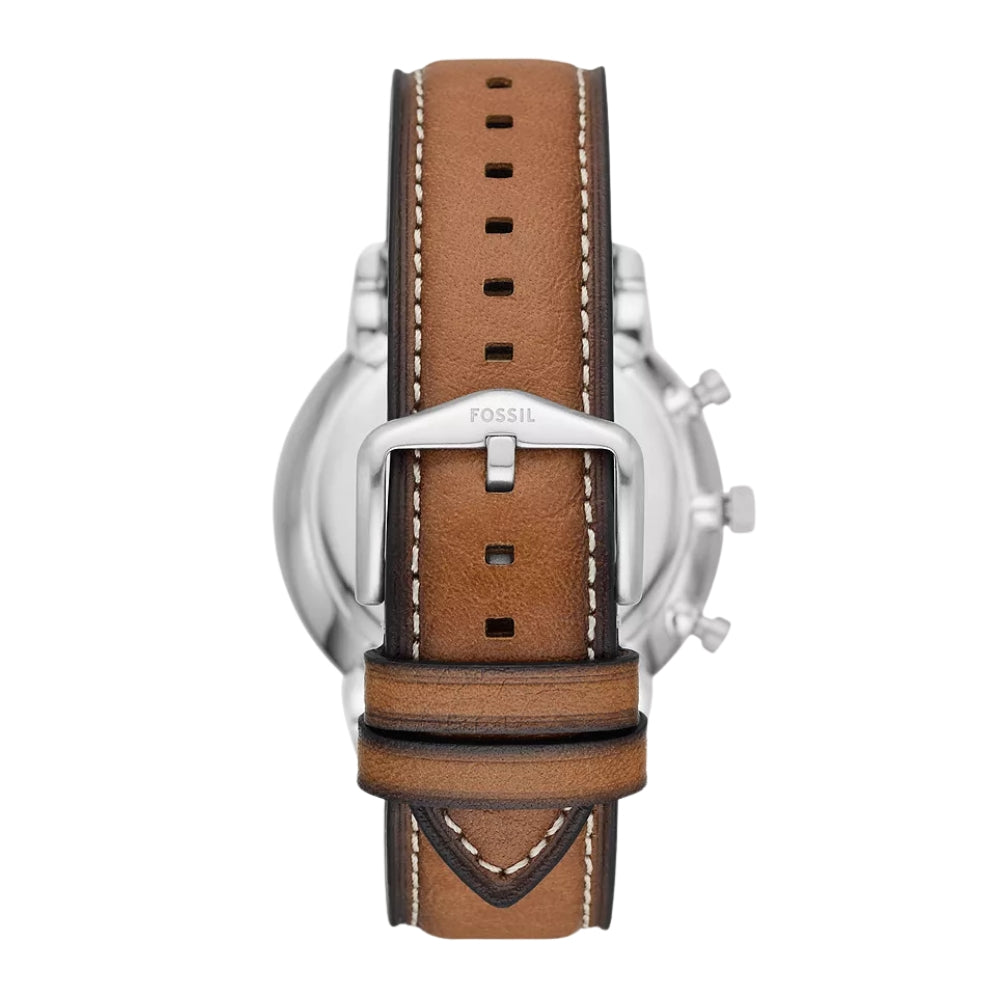 Fossil Neutra Tan LiteHide Leather Green Dial Men's Watch - FS5963