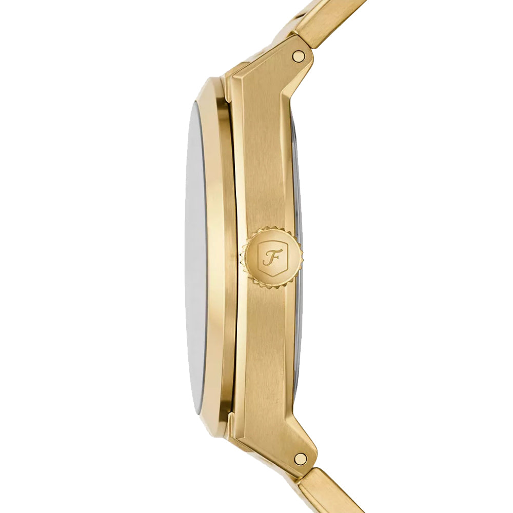 Fossil Gold Tone Everett Gold Dial Men's Watch | FS5965