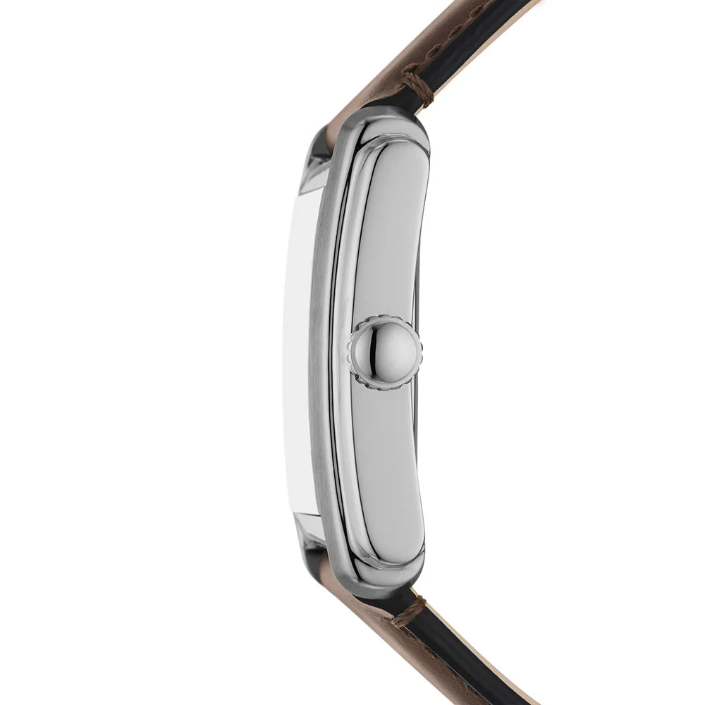 Fossil Carraway Rectangular Cream Dial Men's Watch FS6012