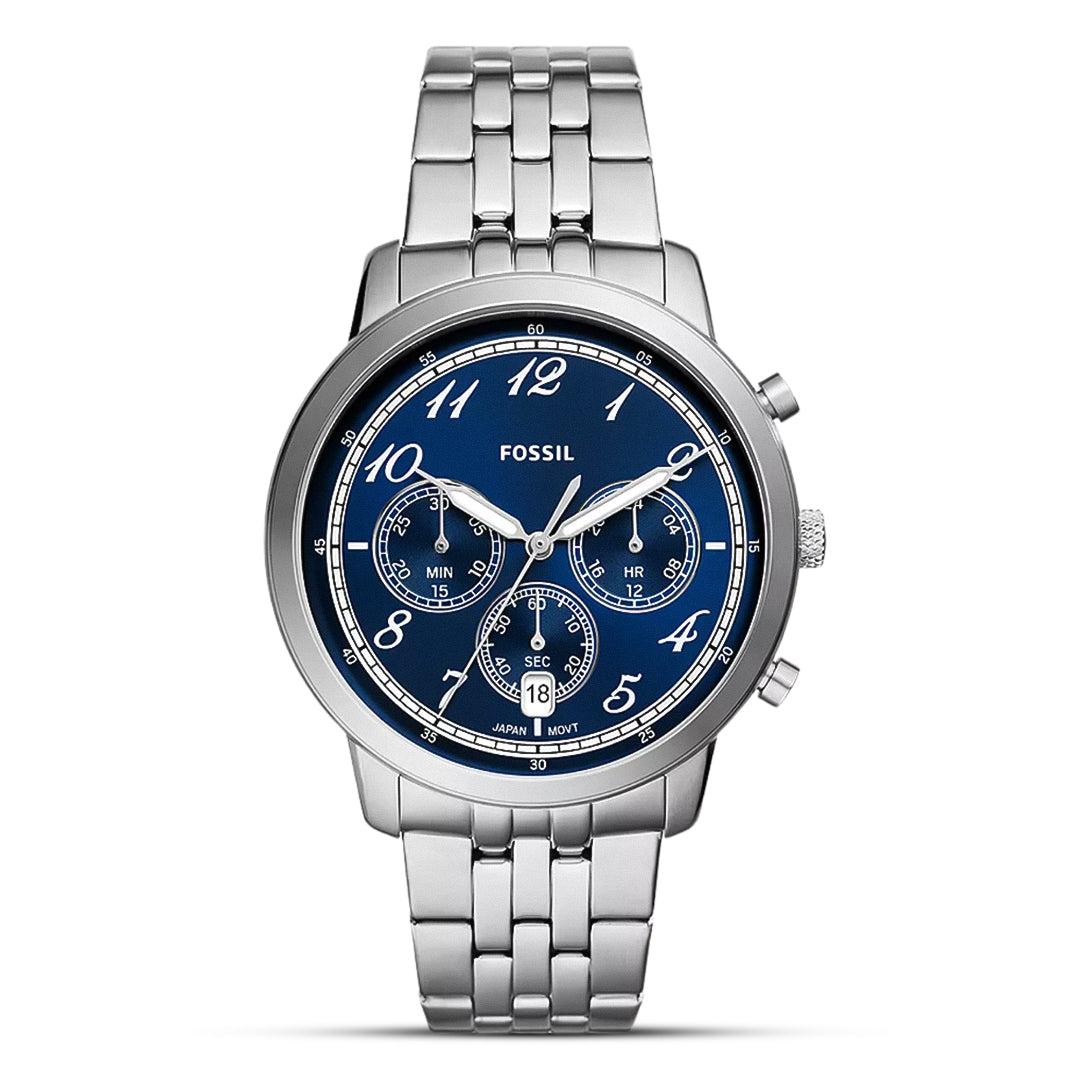 Blue Fossil Nate Collection Fossil Neutra Chronograph Blue Dial