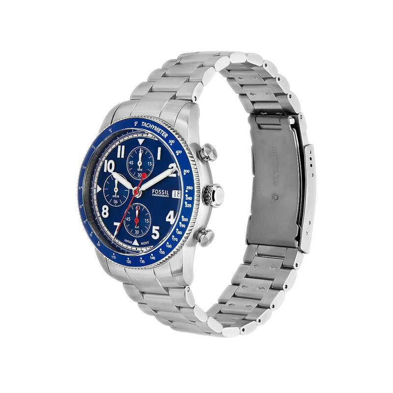 Fossil Sport Tourer Chronograph Blue Dial Men's Watch | FS6047