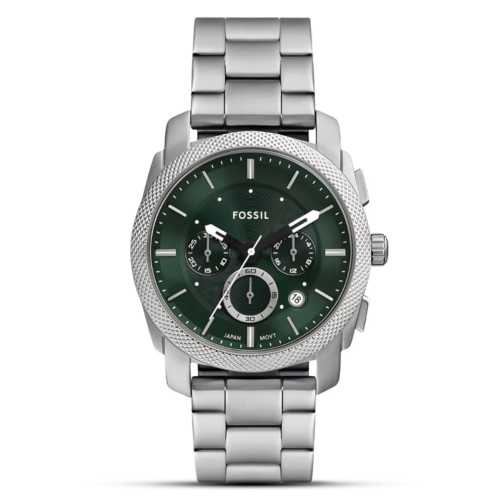 Fossil Machine Chronograph Green Dial Men display picture 1