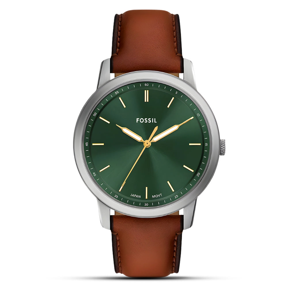 Fossil Minimalist Three-Hand Green Dial Men's Watch FS6094